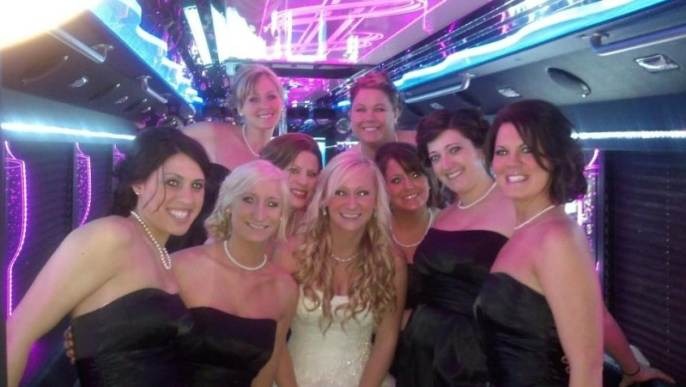 Happy customers enjoying luxury limousine service from www.logisticsmovehub.pro in a memorable experience.